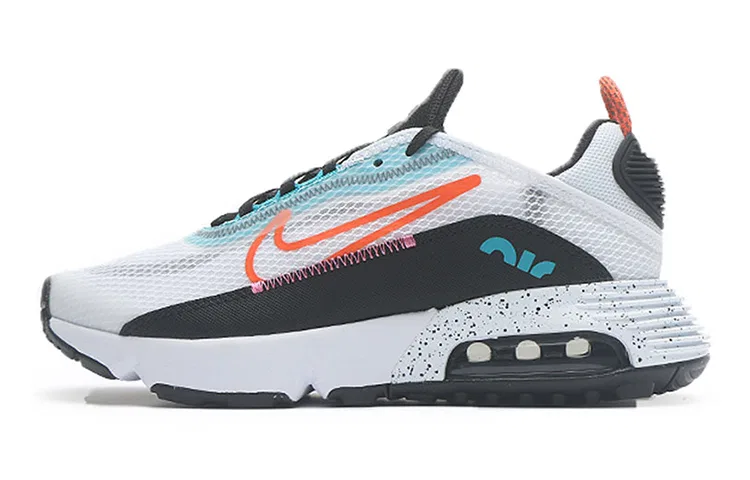 Детские кроссовки с амортизацией Air Max 2090 White Turf Orange Speckled Nike, Белый Оранжевый