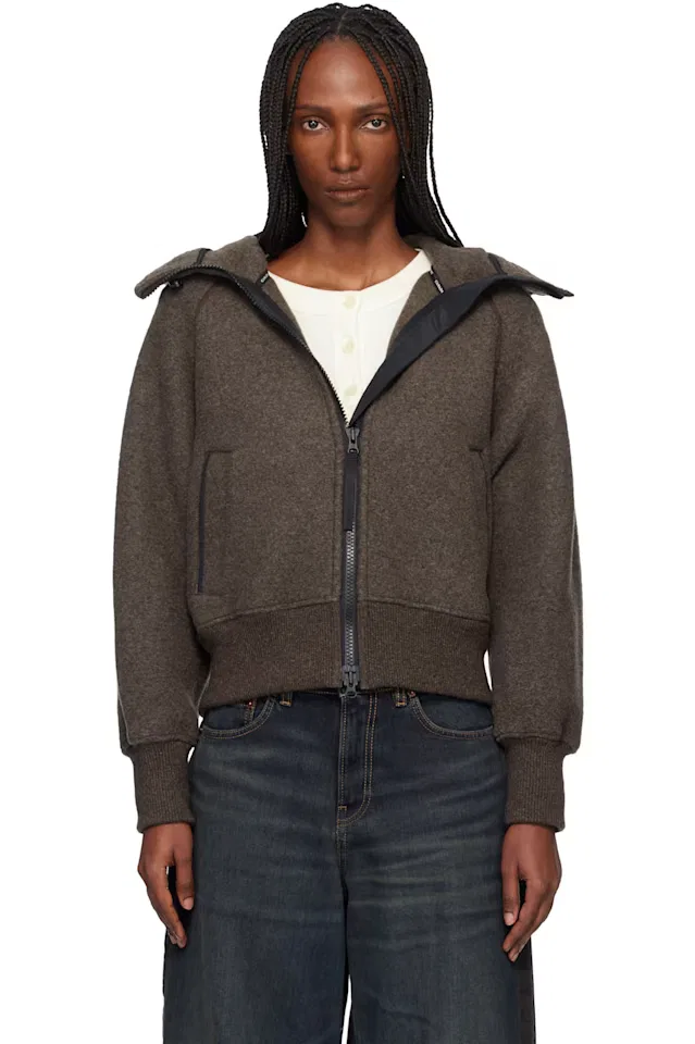 Коричневая куртка-бомбер Black Label Chilliwack Canada Goose