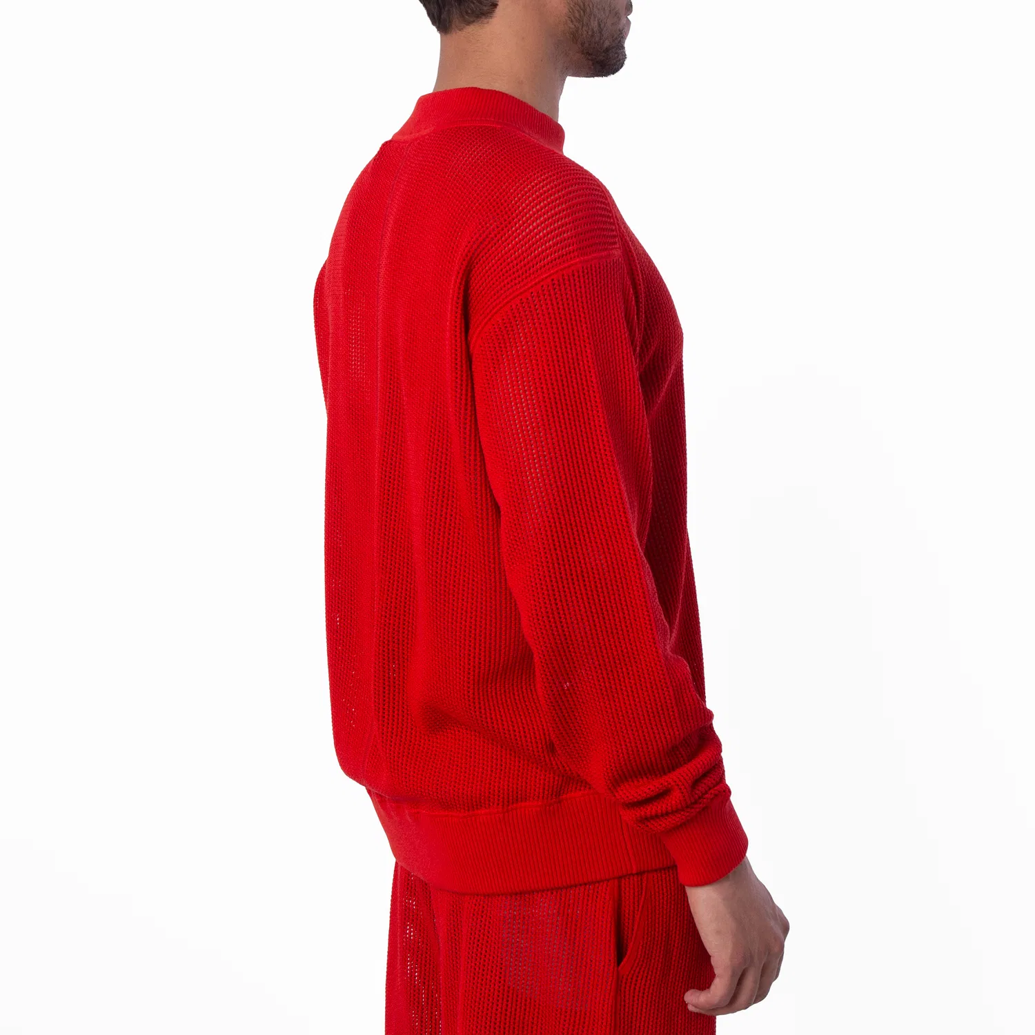 Свитер из шёлкового хлопка с сетчатой структурой EKD Silk Cotton Mesh Burberry, Pillar — фото 4