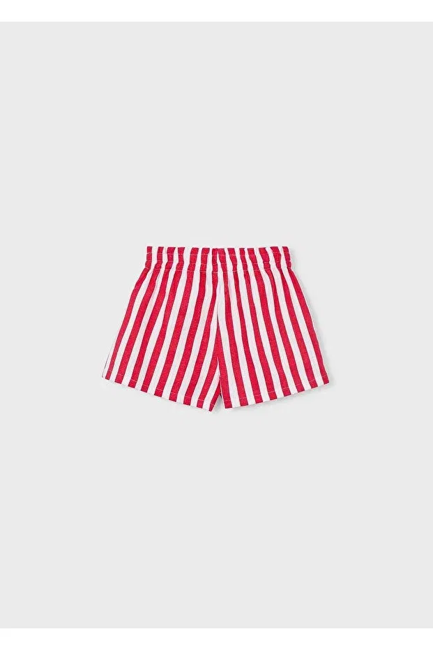 Детские шорты для девочек в полоску Mayoral, Red Striped — фото 3