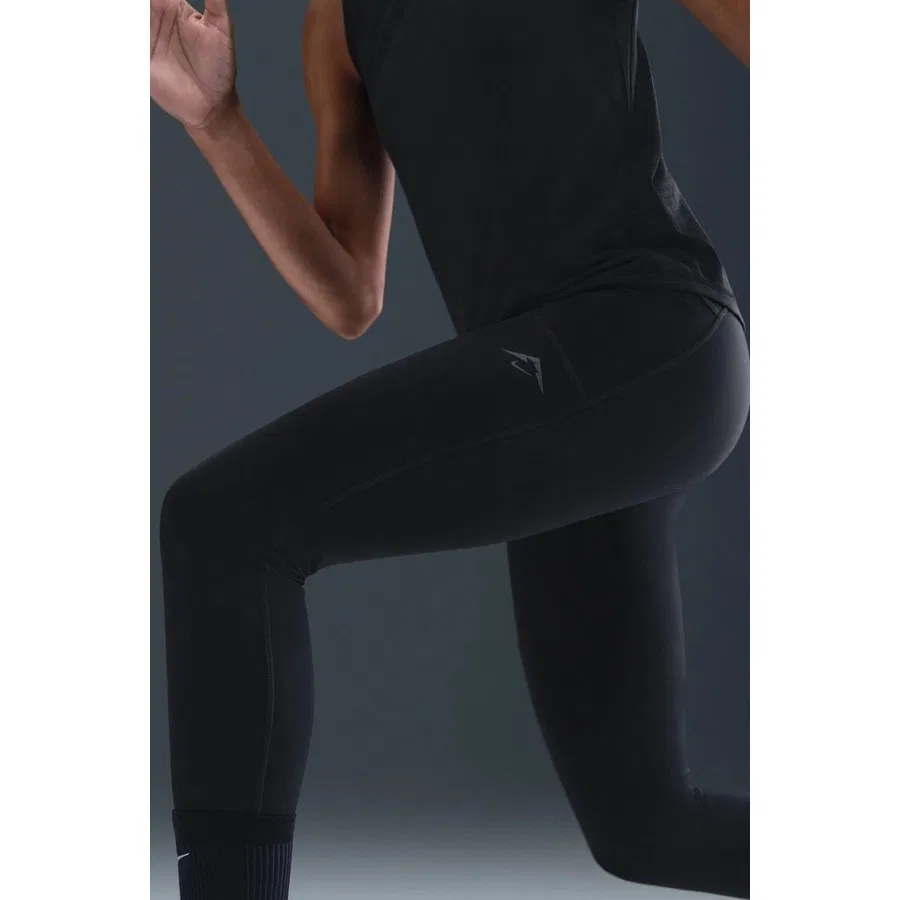 Женские спортивные леггинсы с высокой посадкой Trail Dri-FIT HR 7/8 Nike, Черный