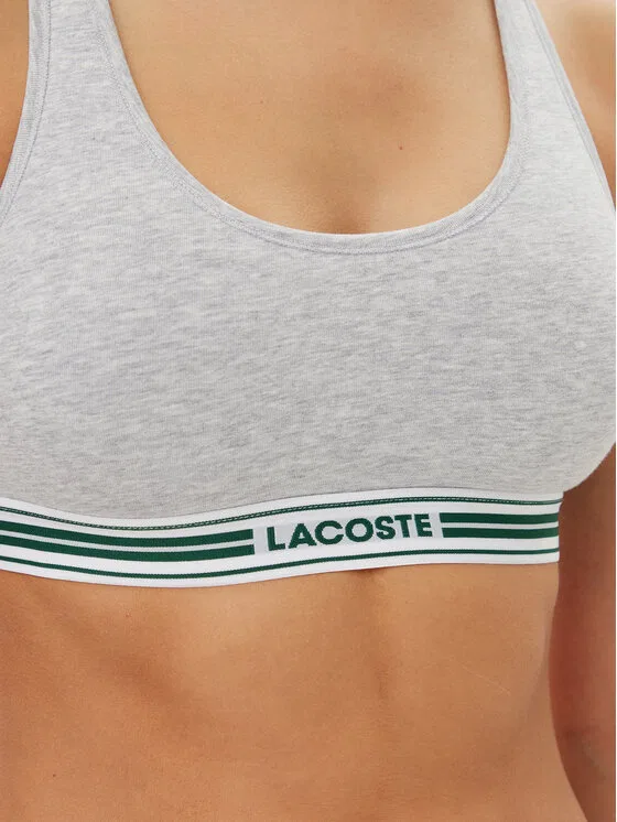 Топ-бюстгальтер Lacoste, серый — фото 4