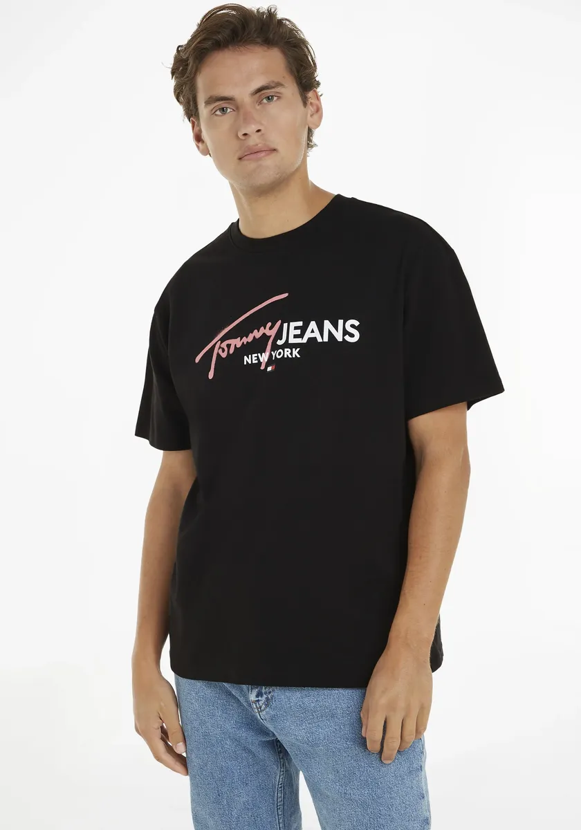 

Футболка Tommy Jeans Plus "TJM REG SPRAY POP COLOR TEE EXT", большие размеры, черный