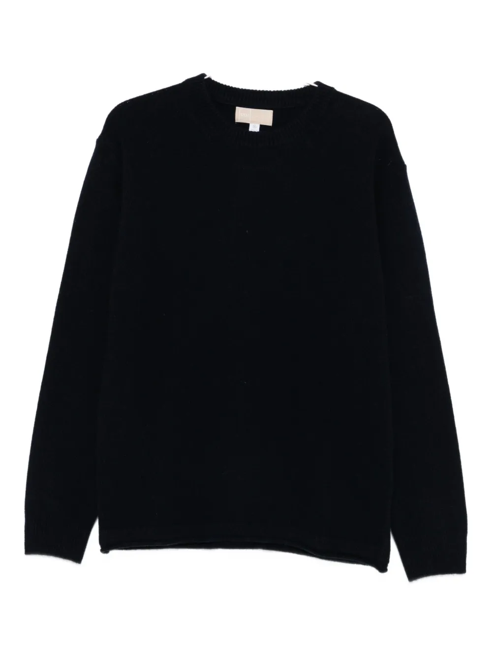 

Джемпер с круглым вырезом 120% Lino, черный