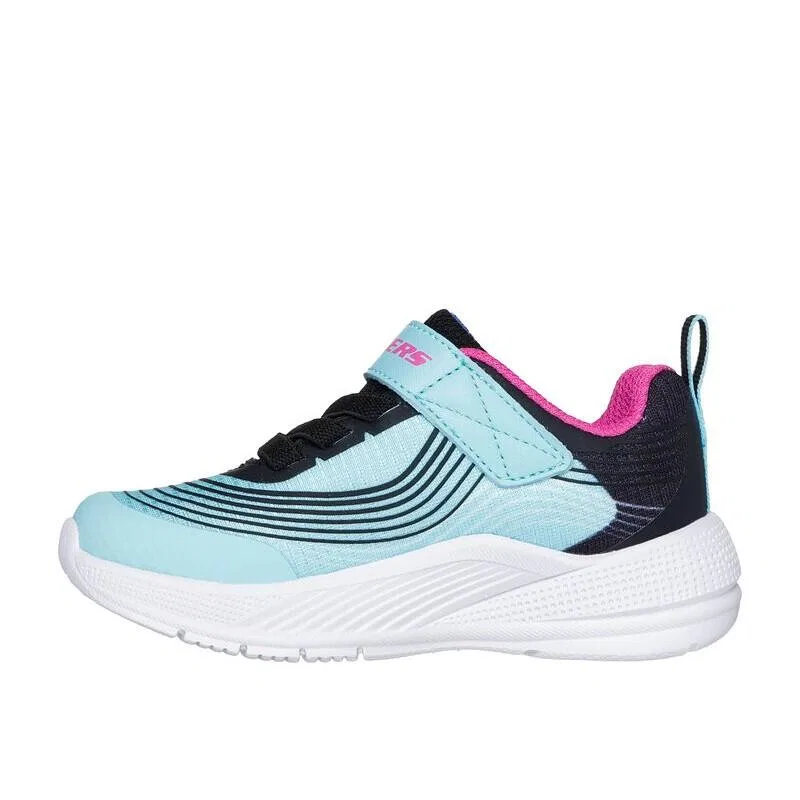 Детские кроссовки для девочек с принтом 303575NAQPR Skechers, Hellblau Violett Schwarz — фото 4