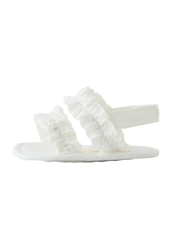 Босоножки из эко-кожи Regular fit - baby ruffle - baby shoes Next, белый