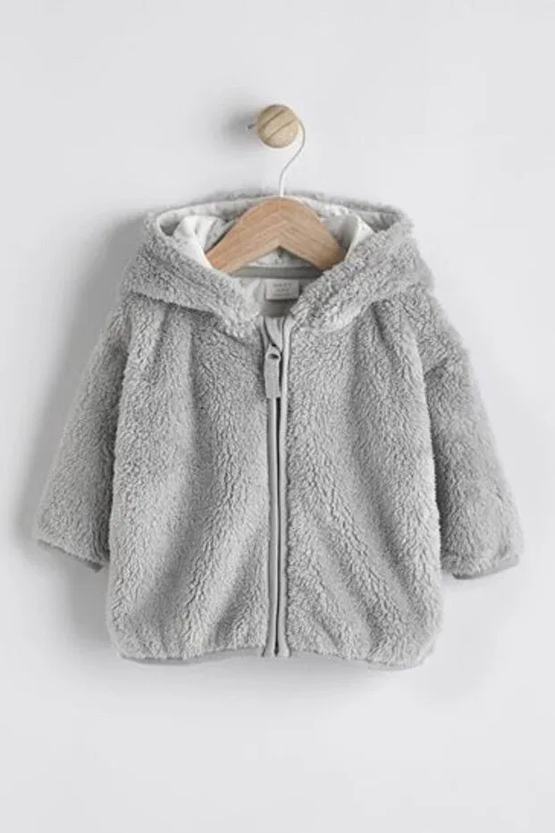 Детское пальто с капюшоном Next Baby, Gri