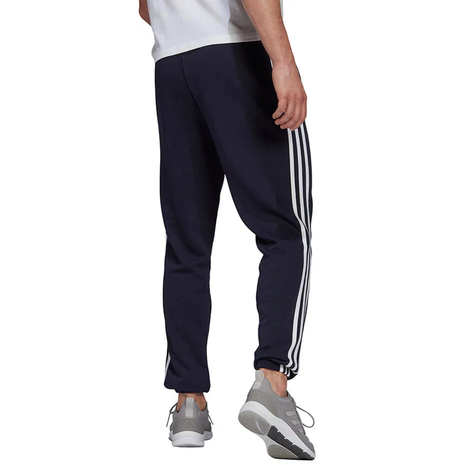 Мужские спортивные брюки с 3 полосками Essentials Tapered Elastic Cuff 3 Stripes Pant Adidas, Jeansblau — фото 4