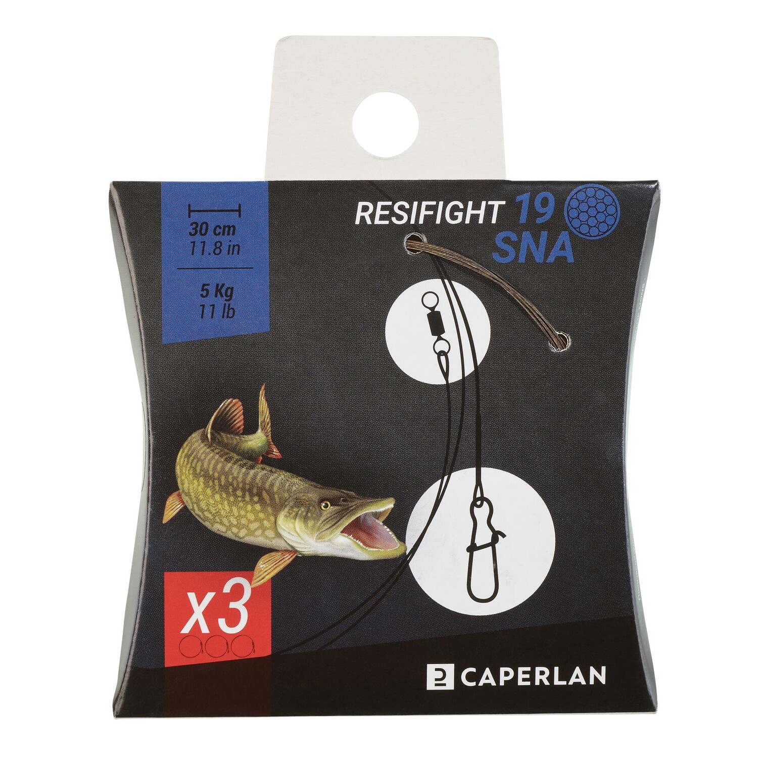 

Вертлюги Trace Resifight 19 + крючки, 3 шт. CAPERLAN