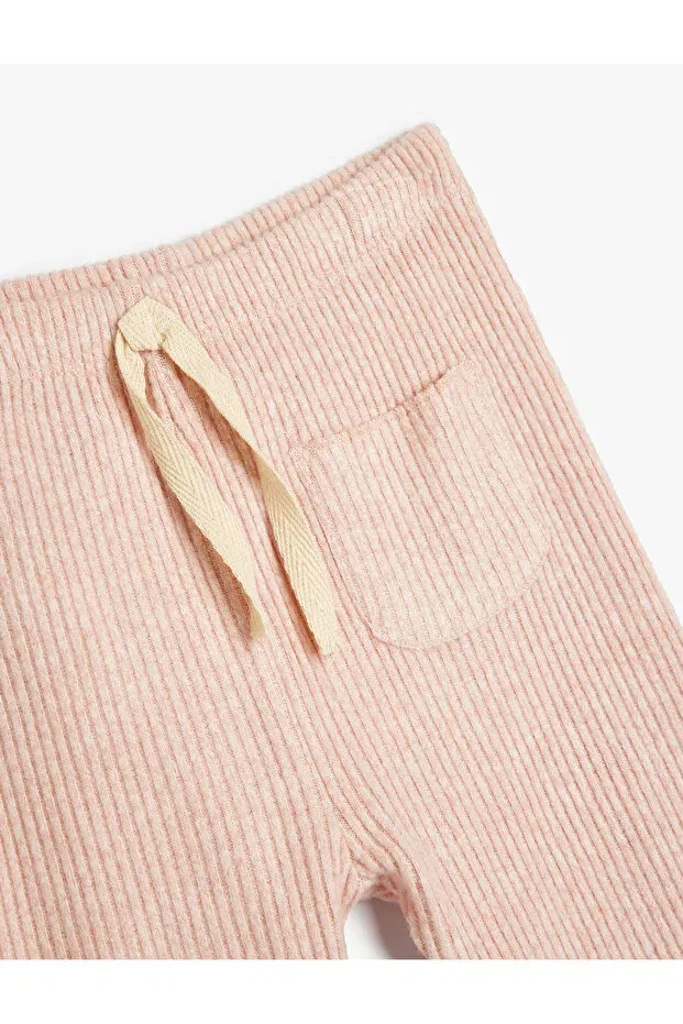 Детские леггинсы для девочек с эластичным поясом Basic Koton, Rose — фото 3