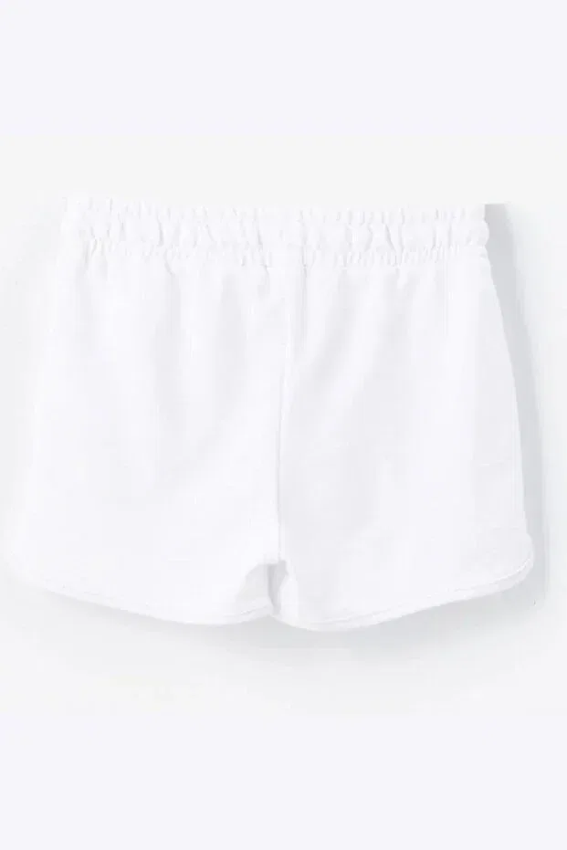 Детские шорты для девочек хлопковые Chandraswear, White — фото 2