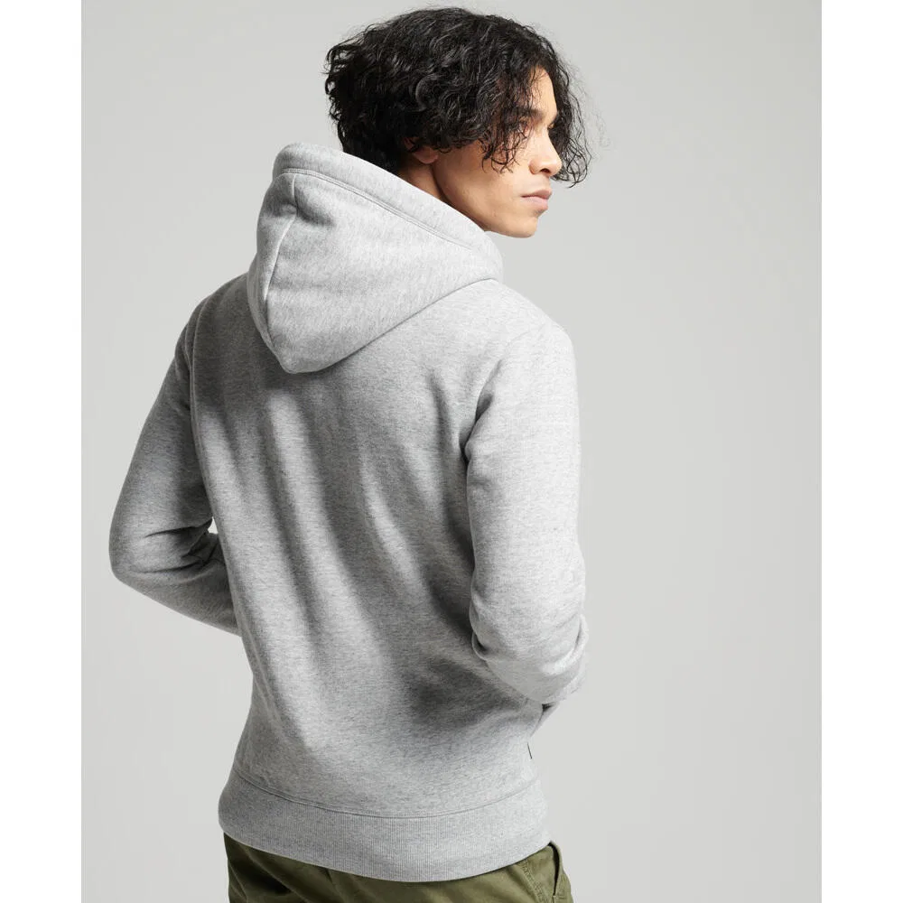 Мужское худи с капюшоном и молнией Superdry Vintage, Grau — фото 3