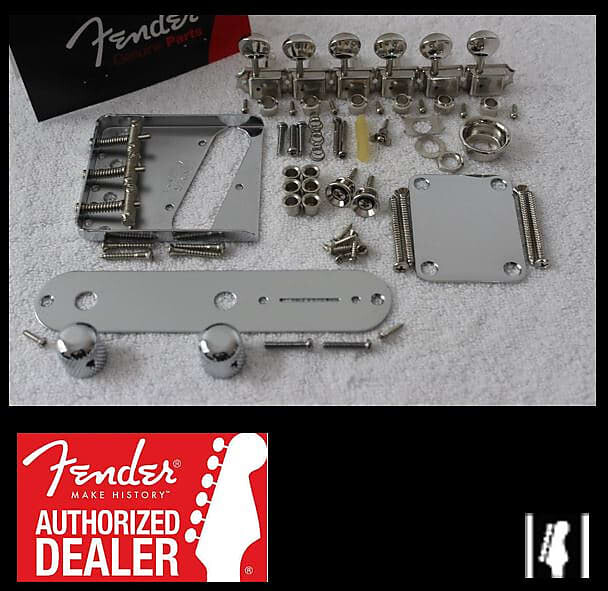 

Набор хромированной фурнитуры FENDER Telecaster с тюнерами USA Tele Threaded Saddles 005-6069-049 005-6069-000 American Vintage '62 Telecaster Custom Bridge Assembly with Pickup