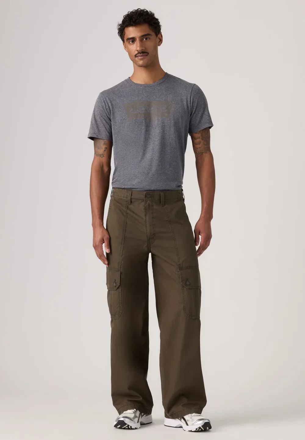 Очень свободные брюки-карго Levi'S, Komodo Green — фото 2