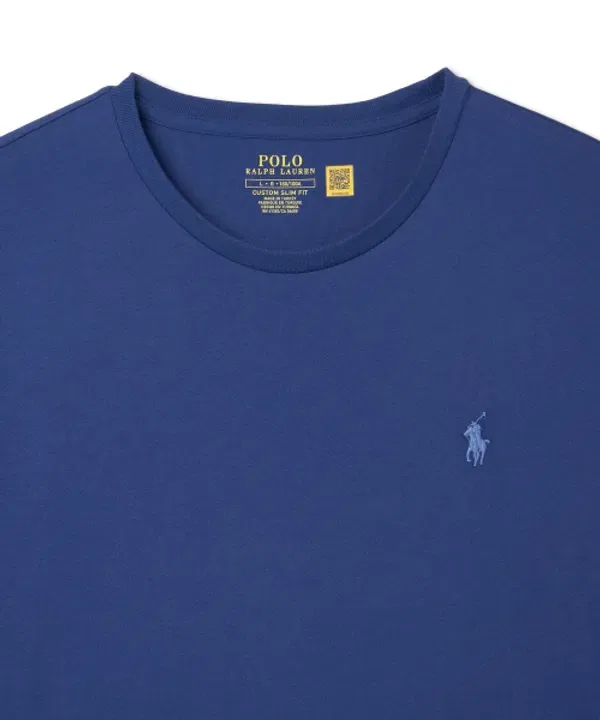 Футболка с длинным рукавом, slim fit, Polo Ralph Lauren, синий — фото 3