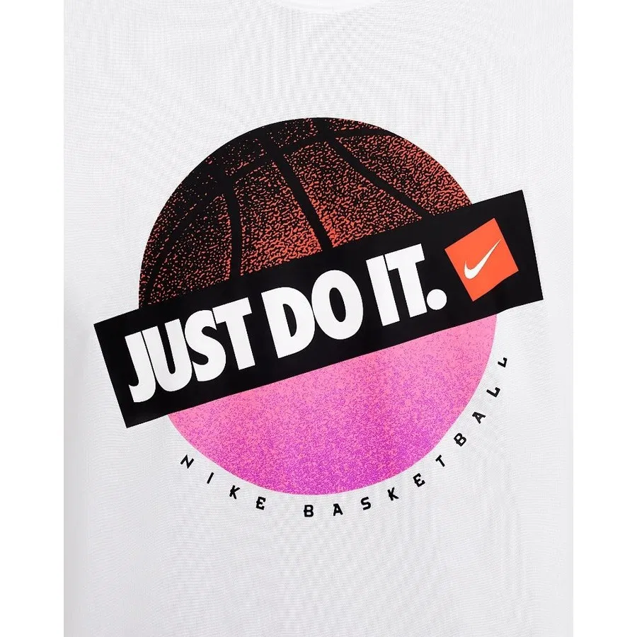 Футболка спортивная с коротким рукавом Dri-Fit Nike, Белый — фото 4