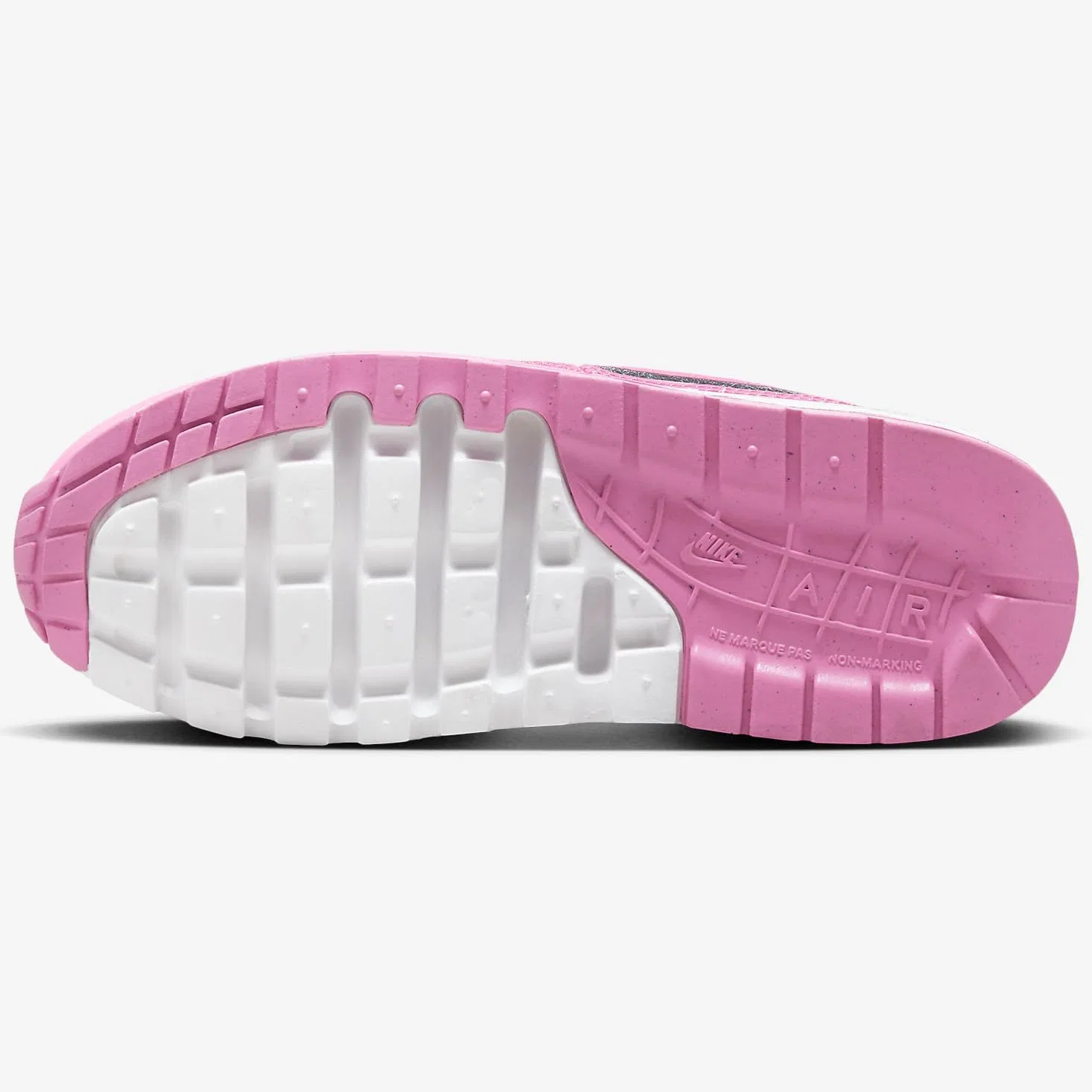 Детские кроссовки для мальчиков Air Max 1 Nike, White/Playful Pink/Pink Foam-Pink — фото 4