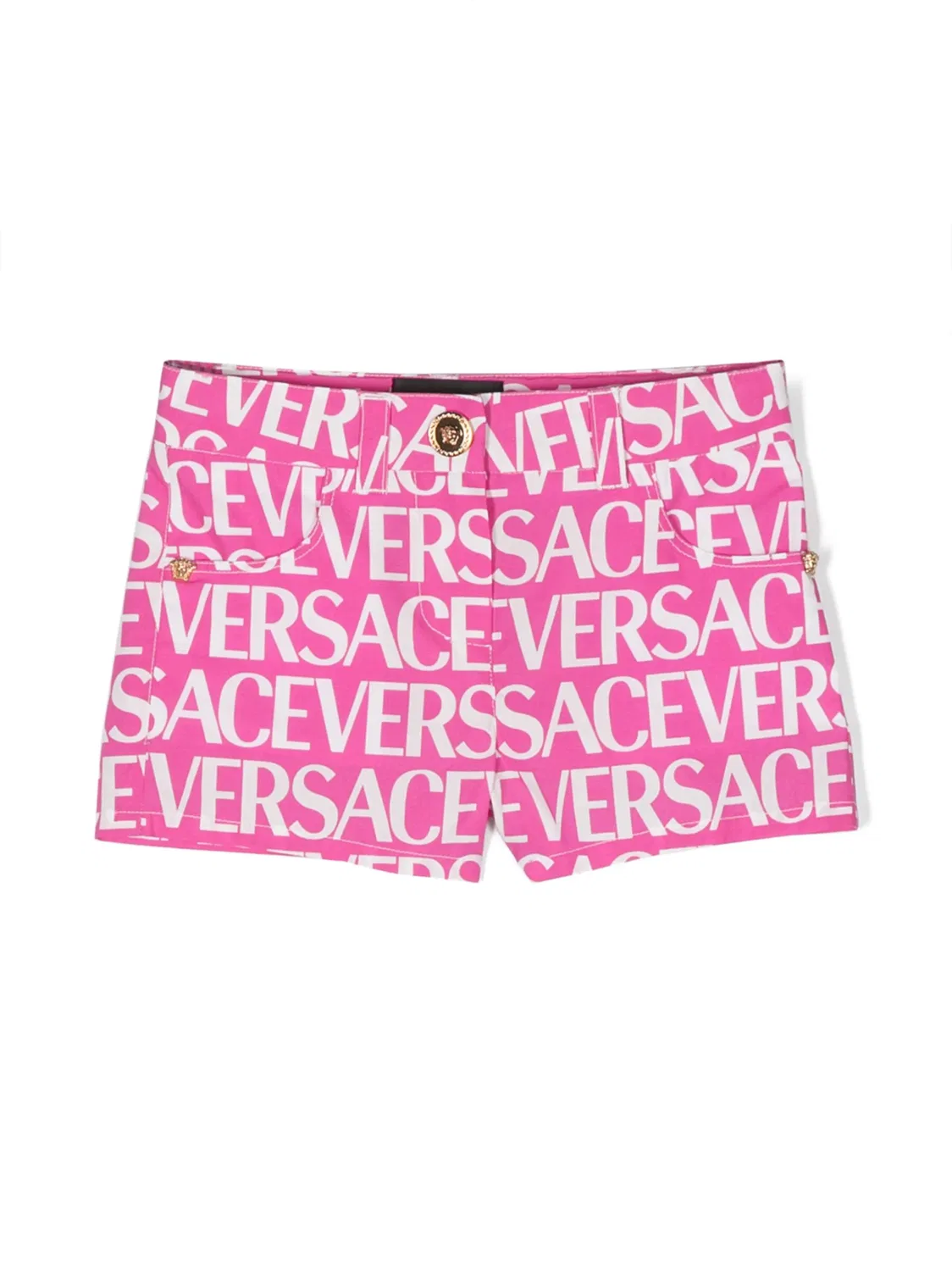 Шорты с Логотипом Versace, фуксия