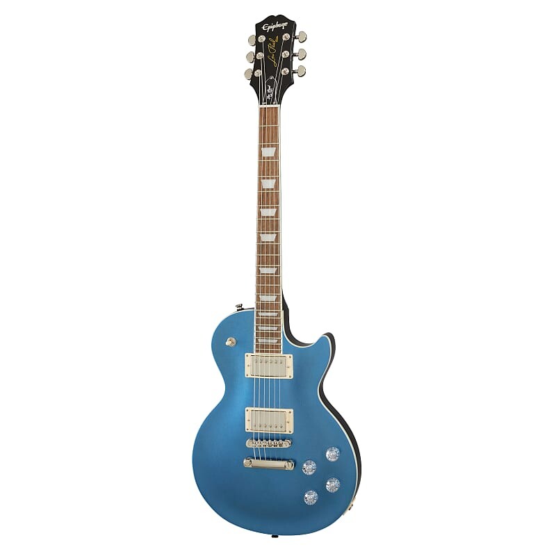 

Epiphone Les Paul Muse в цвете Radio Blue Metallic