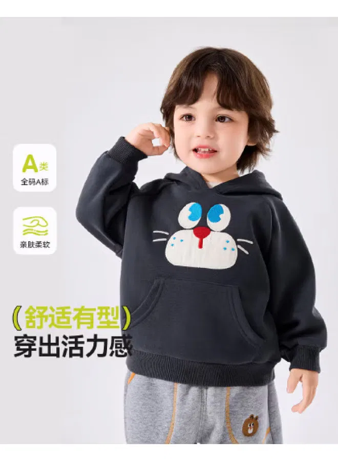 Худи с капюшоном детское Doodle Home, серый