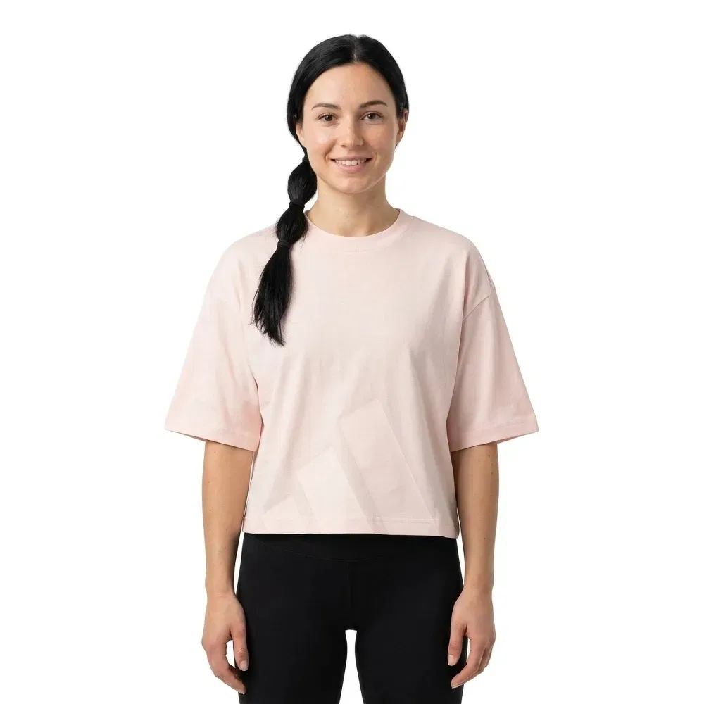 Футболка с коротким рукавом Adidas Essentials Big Logo Boyfriend, розовый — фото 2