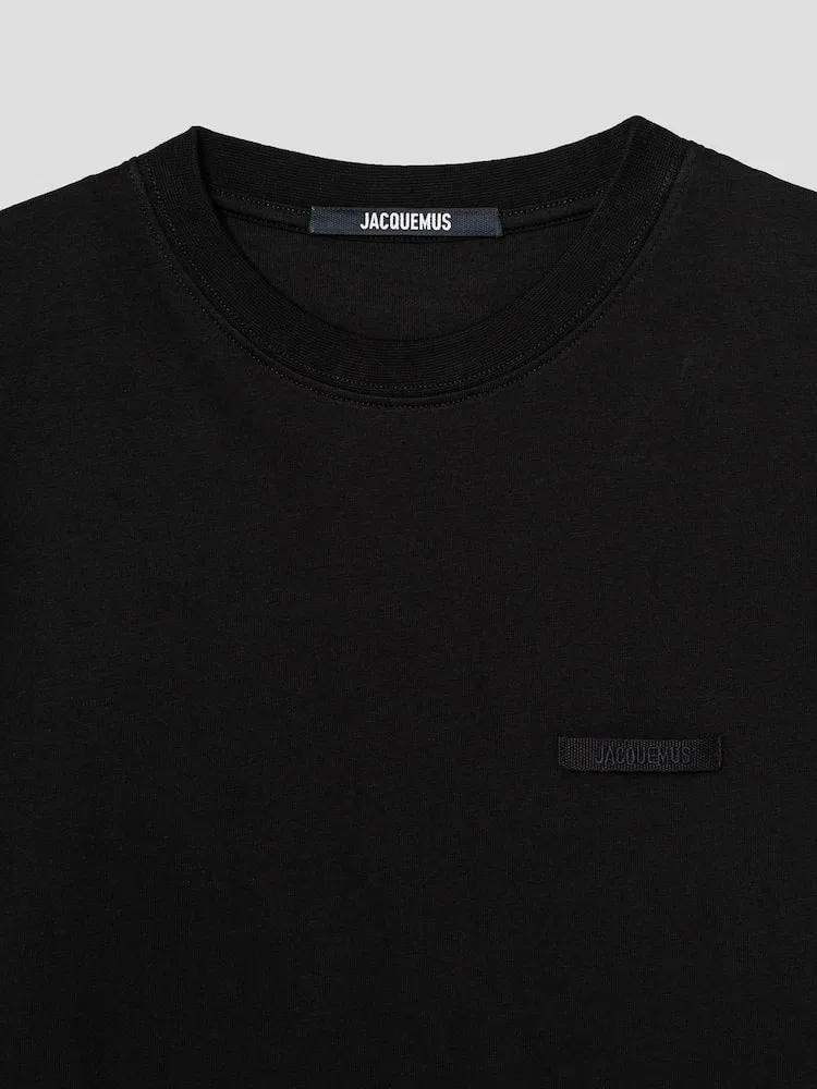 Футболка с логотипом и лентой, свободный крой JACQUEMUS, Black — фото 3