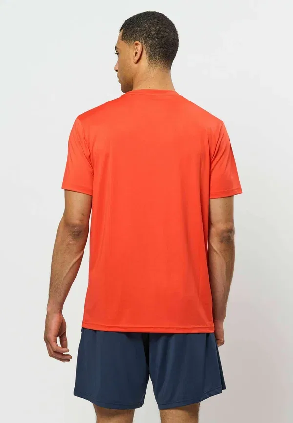 Футболка из хлопка и эластана U.S. Polo Assn. Spicy Orange, оранжевый — фото 3