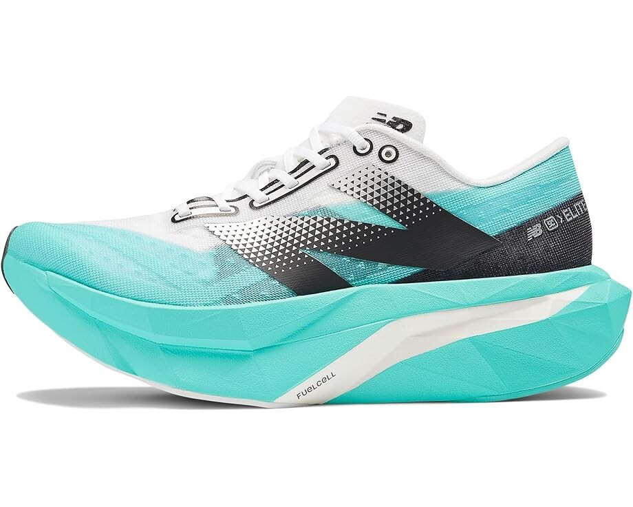 Кроссовки New Balance FuelCell SuperComp Elite v4, цвет Cyber Jade/White — фото 4