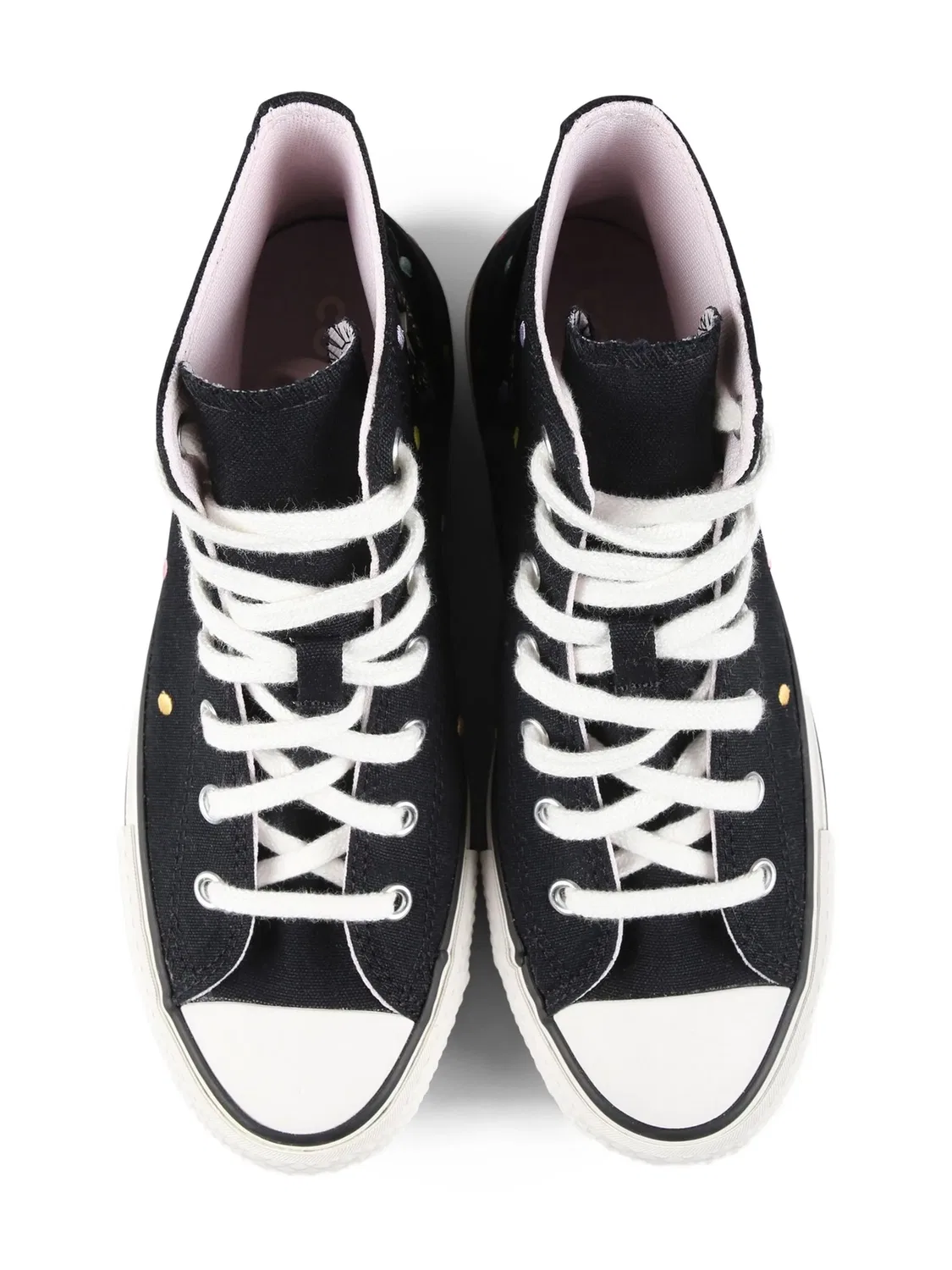 Converse Кеды Chuck Taylor All Star черные в горошек — фото 3