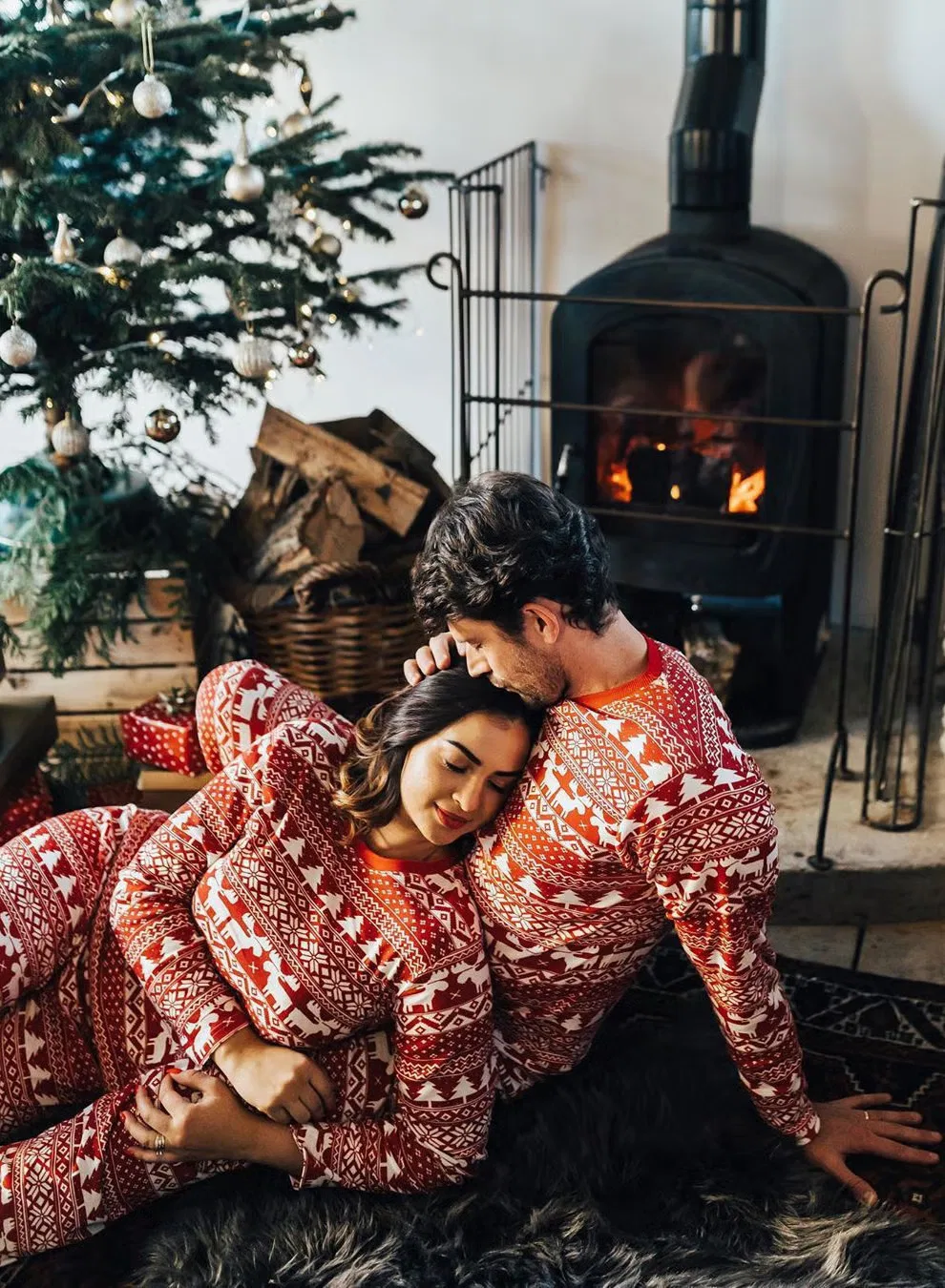 Комплект пижам семейный с принтом Autoysur, мужской — фото 3