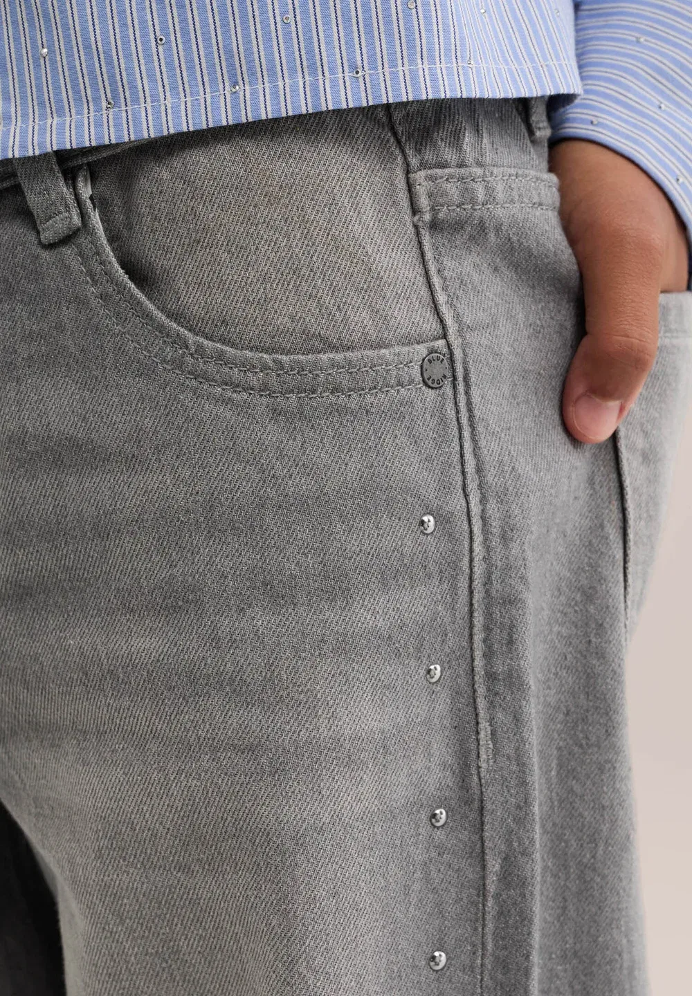 Blue Ridge - джинсы свободного кроя We Fashion, Light Grey — фото 3