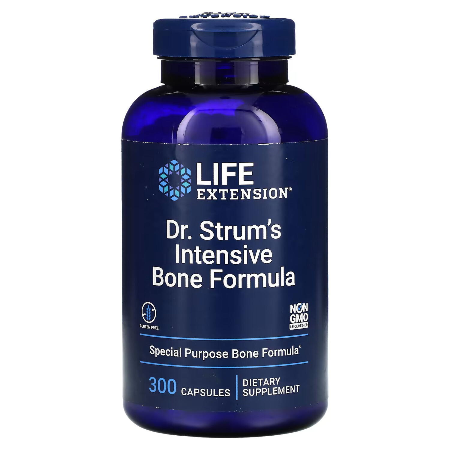 

Life Extension, Доктор Strum's Intensive Bone Formula, средство для здоровья костей, 300 капсул