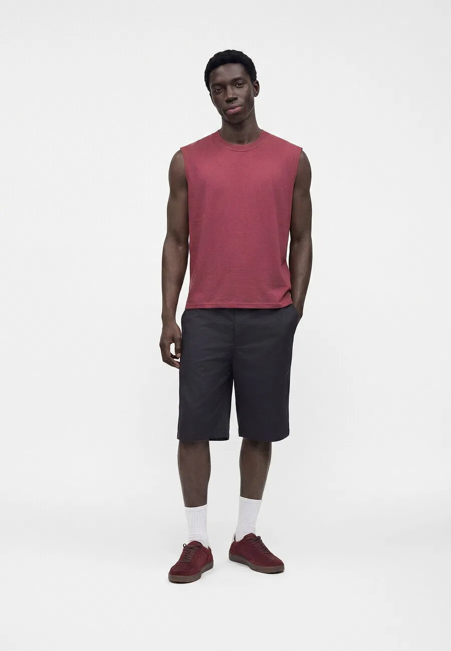 Рубашка GAP 'V-EVERYDAY SOFT MUSCLE' красного цвета — фото 3
