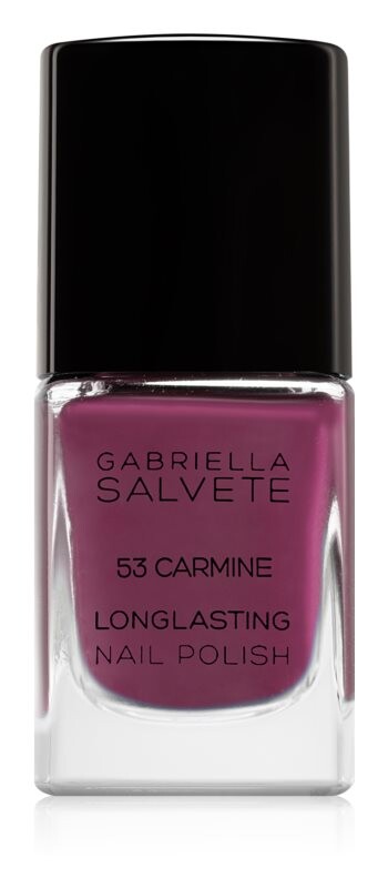 

Стойкий лак для ногтей с высоким блеском Gabriella Salvete Longlasting Enamel, оттенок 53 Carmine 11 мл