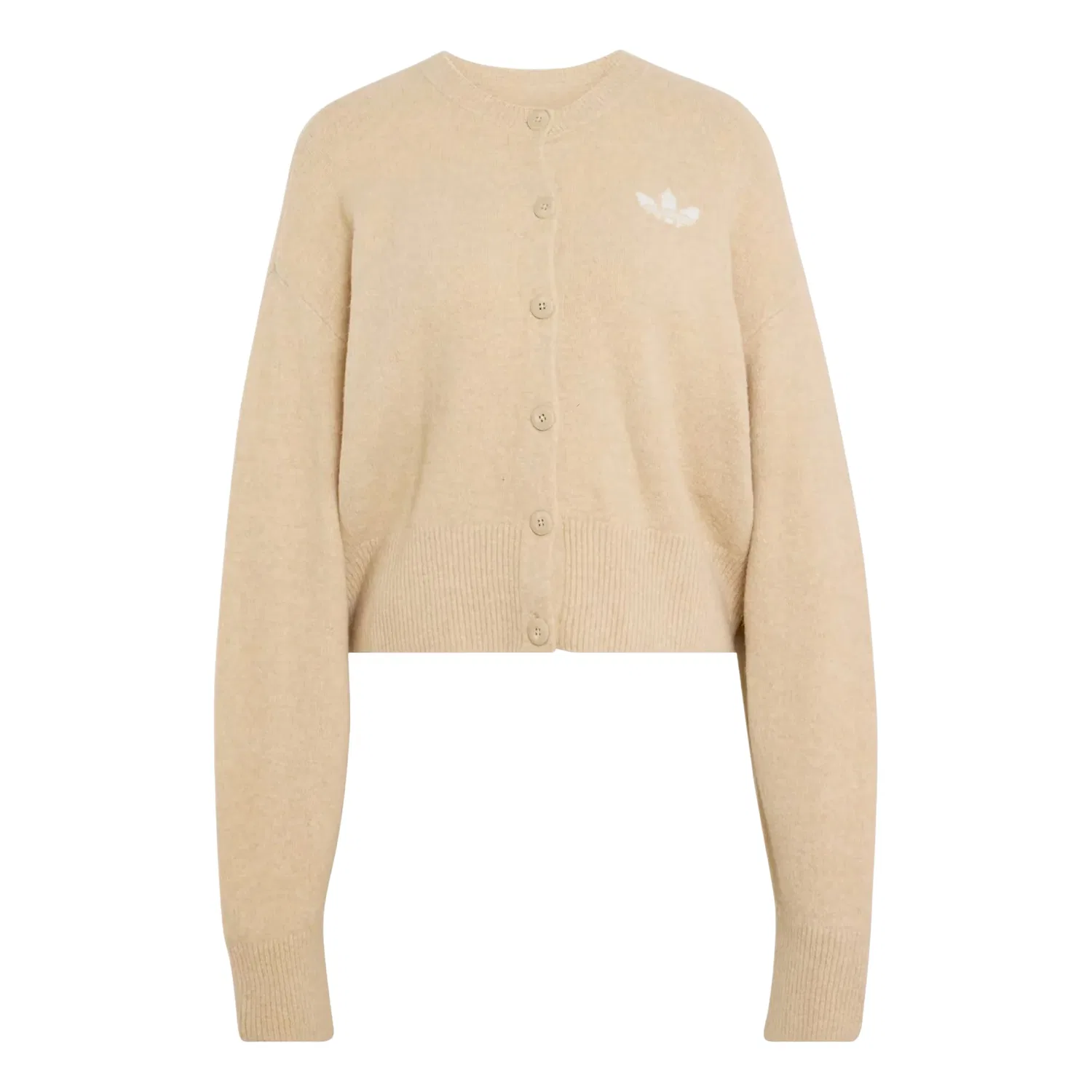 Женская куртка Essentials Knit Cardigan Asia Sizing 'Khaki Three' adidas, Khaki Three