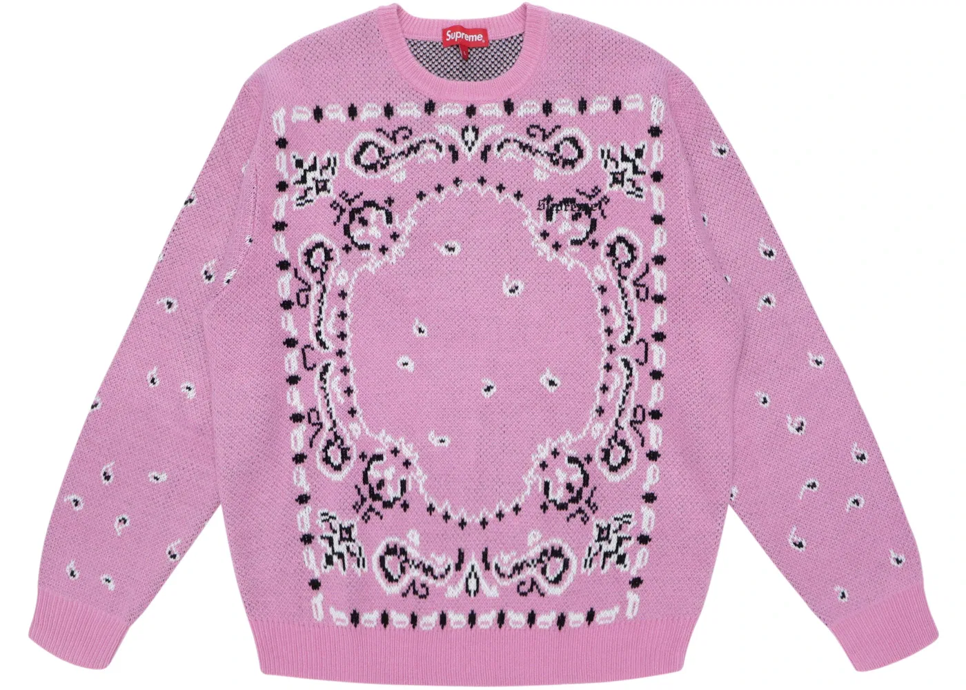 Мужской свитер с принтом Supreme Light Pink