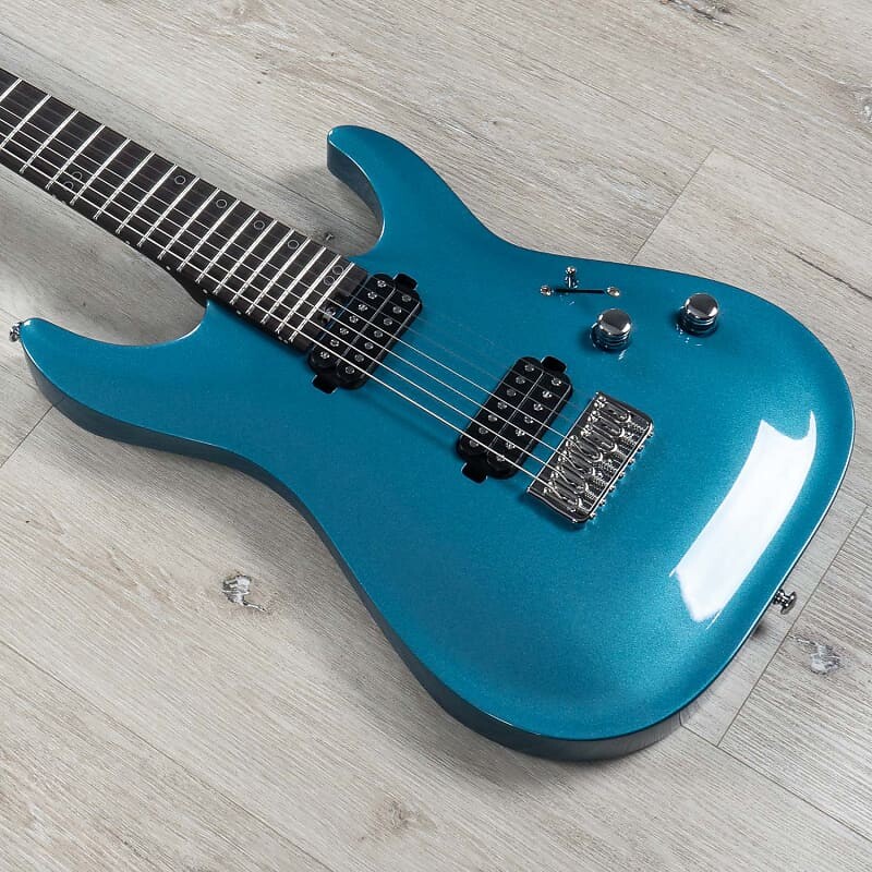 

Schecter 2941 Aaron Marshall AM-7 7-струнная гитара, макассарское черное дерево, кобальтовый сланец