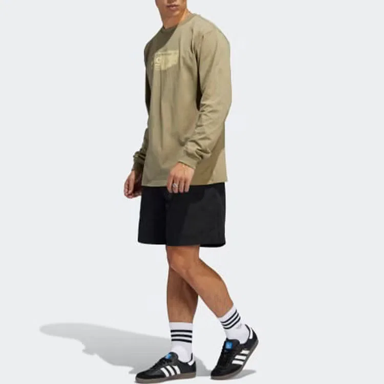 Шорты свободные однотонные унисекс Adidas, черный — фото 2