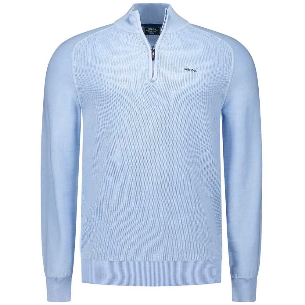 

Свитер Nza New Zealand Quinn half zip, синий