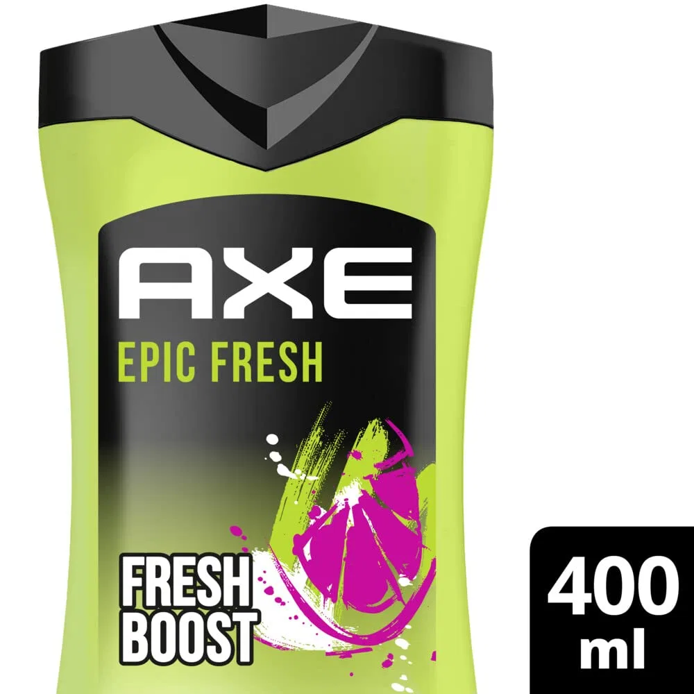 Гель для душа и шампунь 3-в-1 AXE Epic Fresh XL, 400 мл — фото 3