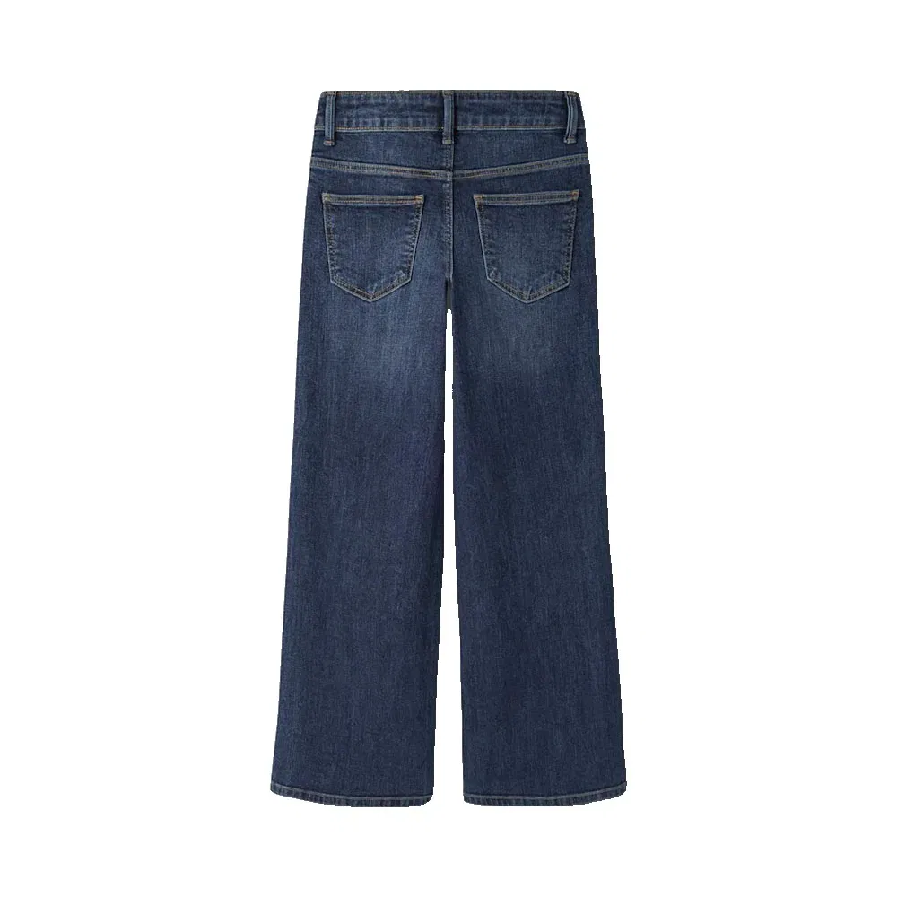 Детские джинсы для девочек с широкими штанинами Polly Wide Leg Name it, Blue — фото 2