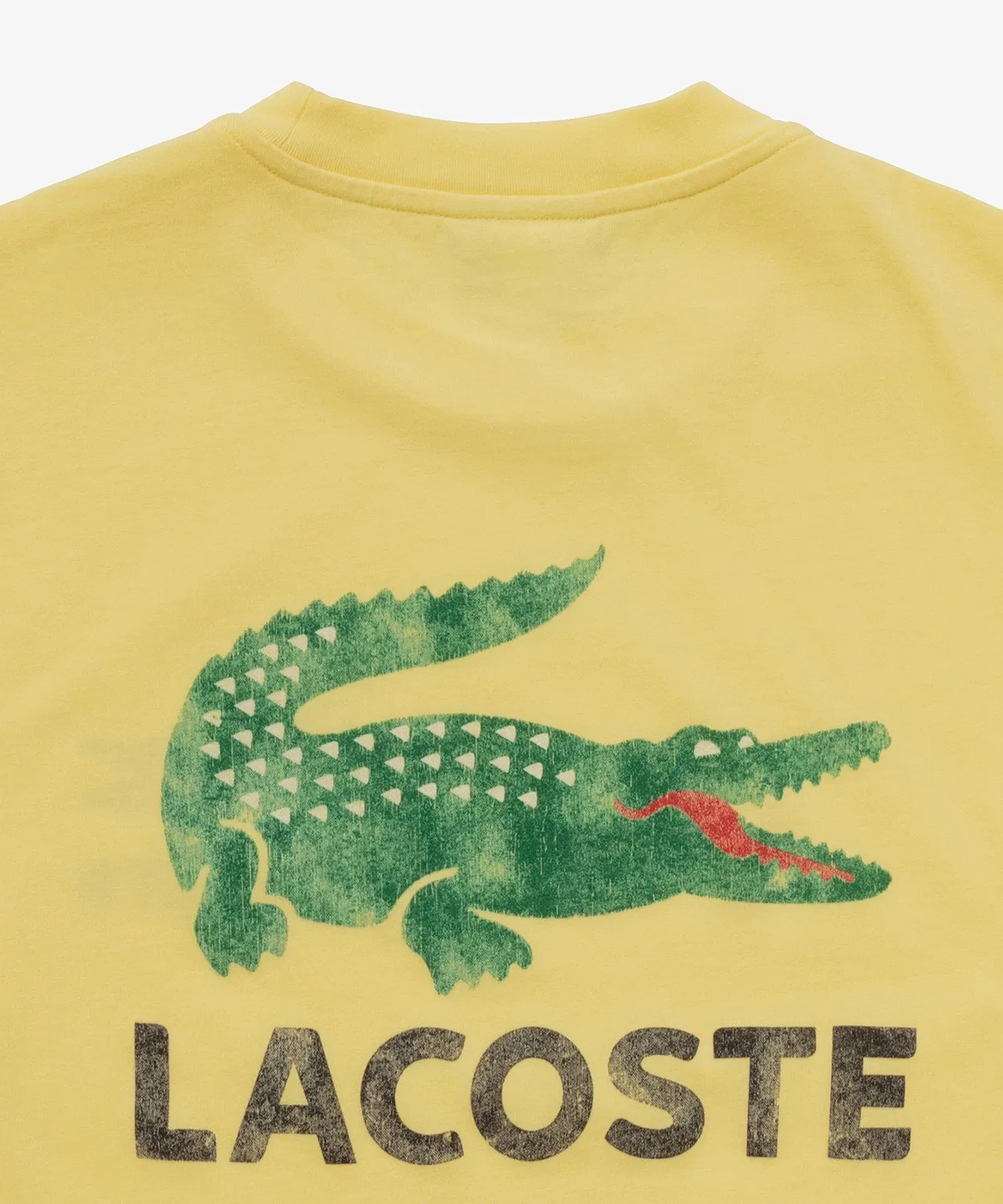 Мужская футболка свободного кроя с принтом LACOSTE, Yellow