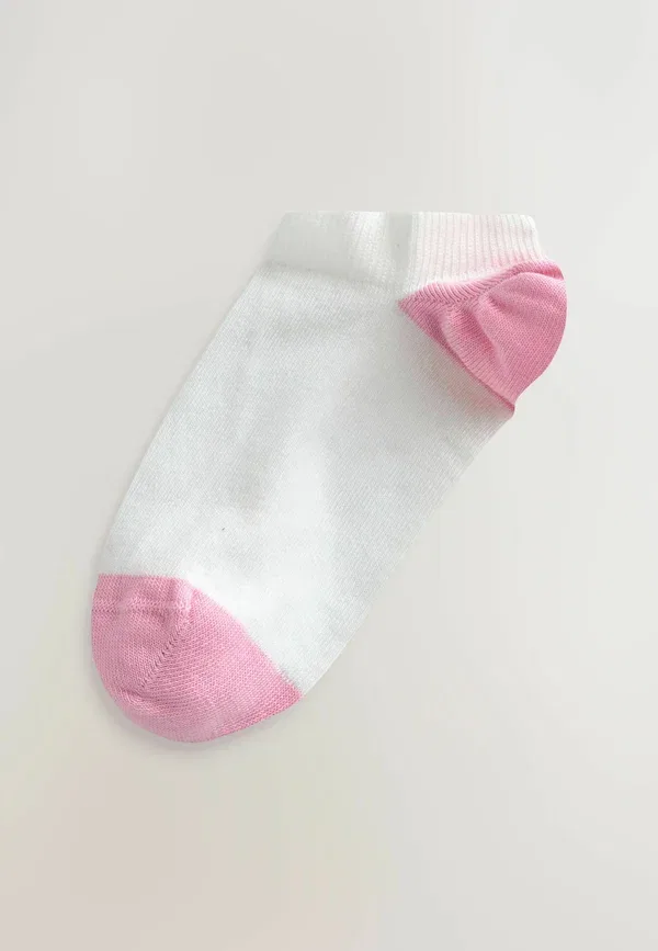 Носки с принтом Heel & toe detail 4 pack Next, белый, розовый — фото 4