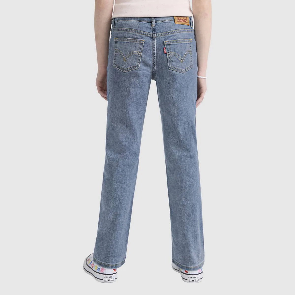 Классические джинсы-клеш для девочек 7-16 лет Levi's, Lapis Sights - Light Wash — фото 3
