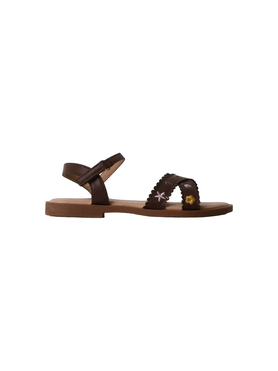 Сандалии Super Mode 'Kindersandalen mit Klettverschluss' коричневого цвета — фото 2
