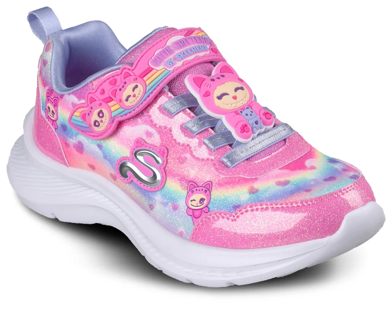 Кроссовки для девочек Jumpsters Skechers, цвет Pink/Multi — фото 3