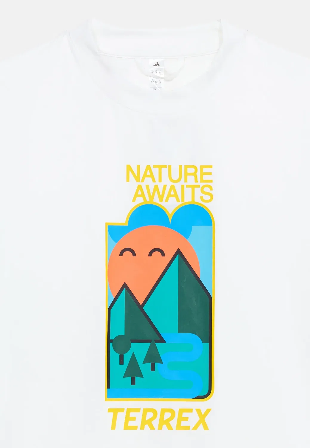 Футболка унисекс с принтом Adidas Terrex, White — фото 4