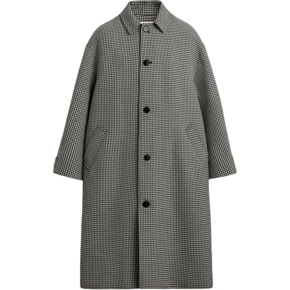 Мужское пальто с принтом ZARA, White/Black