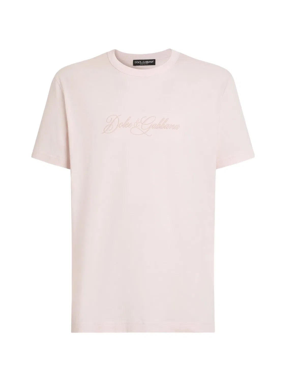 Футболка из хлопка розовая Dolce & Gabbana, розовый