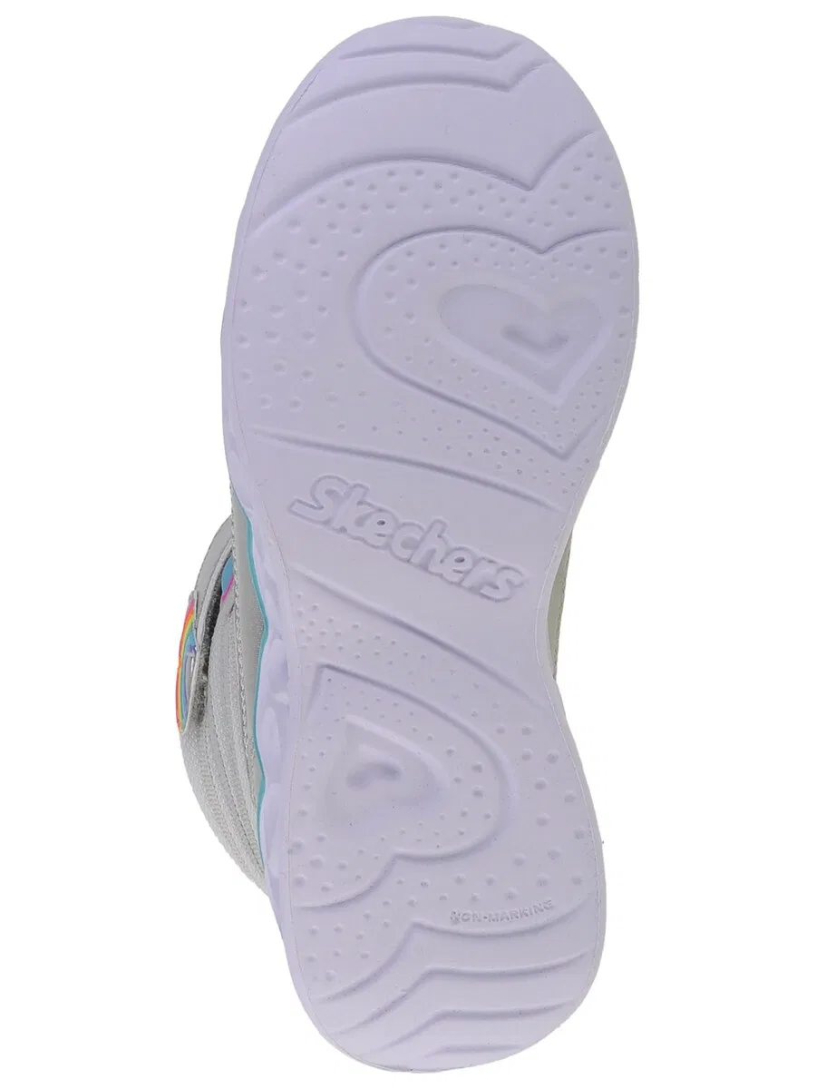 Ботинки SKECHERS 'Sweetheart Lights - Sweet Styling' серебристого цвета — фото 3